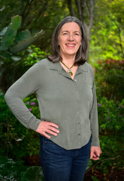 Dr. Marianne Nielsen, Chiropractic Neurologist, outside her Los Gatos office.